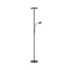 Lampadaire LED Hans Avec Liseuse, Rond, Noir -Paulmann || Hera Soldes 10000656