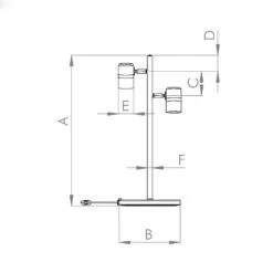 EGLO Lampe à Poser Lurone, Noire, à Deux Lampes -Paulmann || Hera Soldes 10001835 2