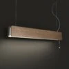 Suspension LED Oslo, Largeur 98 cm, Chêne Clair -Paulmann || Hera Soldes 10002885