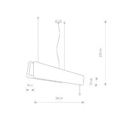 Suspension LED Oslo, Largeur 98 cm, Chêne Clair -Paulmann || Hera Soldes 10002885 2