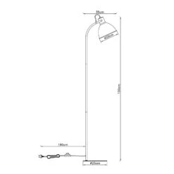 BRILLIANT Lampadaire Erena, Tête Inclinable, Rouge -Paulmann || Hera Soldes 10002975 4