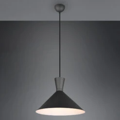 Suspension Enzo, à Une Lampe, Ø 35 cm, Noire -Paulmann || Hera Soldes 10003130 3