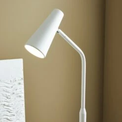 Markslöjd Lampadaire Crest Blanc Abat-jour Mobile -Paulmann || Hera Soldes 10003957 1