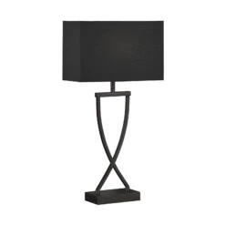 Lampe à Poser Anni Abat-jour En Chintz Noir/doré -Paulmann || Hera Soldes 10004432 1