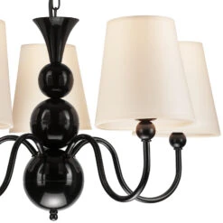 Lustre Mary Avec Cinq Abat-jour, Noir/blanc -Paulmann || Hera Soldes 10004904 3