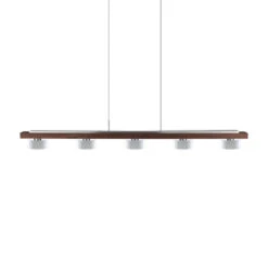 HerzBlut Estelle Suspension Linéaire Noyer Huilé -Paulmann || Hera Soldes 10010161 1