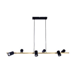 Suspension Frida Avec 6 Spots, Noire/laiton -Paulmann || Hera Soldes 10010493 2