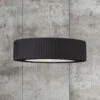 Suspension Aldabra En Tissu, Ø 70 cm, Noire 2 Suspension Aldabra En Tissu, Ø 70 cm, Noire -Paulmann || Hera Soldes 10011422