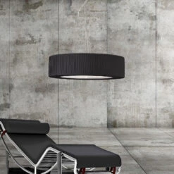 Suspension Aldabra En Tissu, Ø 70 cm, Noire -Paulmann || Hera Soldes 10011422 2