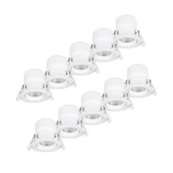 Prios Shima Encastrable LED Blanc 3 000 K 7 W X10