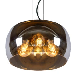 Suspension Olivia Abat-jour Verre Fumé Ø 40 cm -Paulmann || Hera Soldes 10013027 3