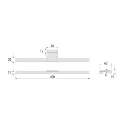 Applique Miroir LED Triga IP44 Chromée 40cm 4 000K 11 Applique Miroir LED Triga IP44 Chromée 40cm 4 000K -Paulmann || Hera Soldes 10013369 4