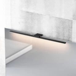 Applique Miroir LED Triga IP44 Noire 60cm 4 000K -Paulmann || Hera Soldes 10013378 1