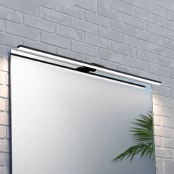 Applique Miroir LED Triga IP44 Noire 80cm 3 000K -Paulmann || Hera Soldes 10013387 1