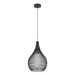 EGLO Razoni 1 Suspension, à Une Lampe, Noire
