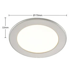 Prios Cadance Lampe Encastrée LED Argent 17cm X3 -Paulmann || Hera Soldes 10013575 4