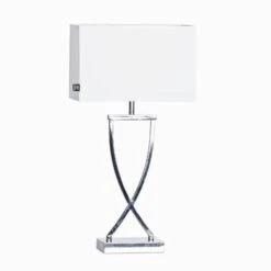 By Rydens By Rydéns Omega Lampe Table Chromée/blanche 52 cm -Paulmann || Hera Soldes 10013889 2
