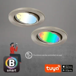 Lampe Encastrable LED Fit Move S CCT RVB X3 Nickel -Paulmann || Hera Soldes 10014556 8