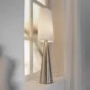 Markslöjd Lampe à Poser Conus Abat-jour Blanc Cassé, Nickel -Paulmann || Hera Soldes 10014771
