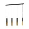 EGLO Suspension LED Barbotto En Noir/doré, à 4 Lampes -Paulmann || Hera Soldes 10015362