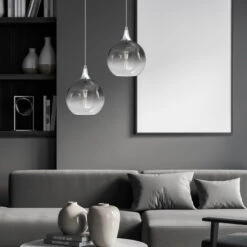 Suspension Monte En Verre, à 1 Lampe, Argentée -Paulmann || Hera Soldes 10019356 2