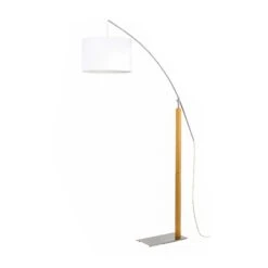 Aluminor Rainbow Lampadaire Chêne Clair/chromé -Paulmann || Hera Soldes 1065113 2