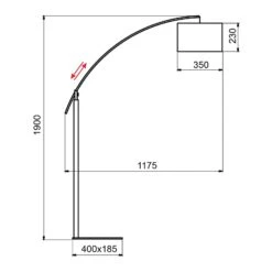 Aluminor Rainbow Lampadaire Chêne Clair/chromé -Paulmann || Hera Soldes 1065113 3