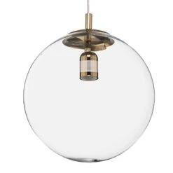 Suspension 562, Verre Transparent Embout/rosace Or -Paulmann || Hera Soldes 1078062 4