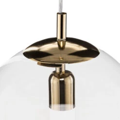 Suspension 562, Verre Transparent Embout/rosace Or -Paulmann || Hera Soldes 1078062 5