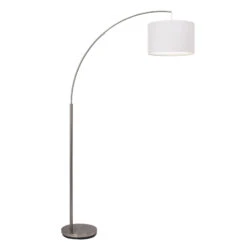 BRILLIANT Lampadaire Arqué Classique Blanc Clarie -Paulmann || Hera Soldes 1508798 2