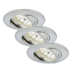 Spot Encastré LED Erik En Set De 3 Orient., Alu. -Paulmann || Hera Soldes 1510286 1