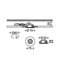 Set De 3 Spots Encastrés LED Felia IP44, Alu. -Paulmann || Hera Soldes 1510323 2