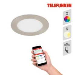 Telefunken Virgo Luminaire LED, RGBW, Nickel, Ø 12 Cm -Paulmann || Hera Soldes 1510707 3