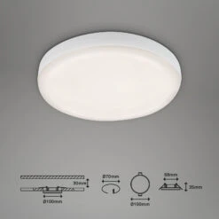 Spot Encastré LED Plat, Blanc, Ø 10 cm, 4 000 K -Paulmann || Hera Soldes 1510800 3