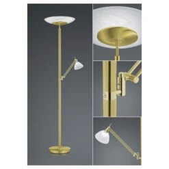 Lampadaire LED Findus, à 2 Lampes, Laiton -Paulmann || Hera Soldes 1554272 2