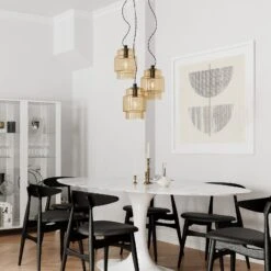 By Rydens By Rydéns Ebbot Suspension, à Trois Lampes, Ambrée -Paulmann || Hera Soldes 1563229 1