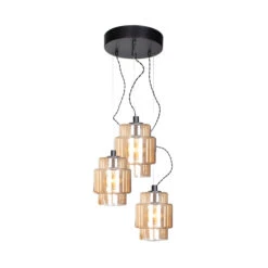 By Rydens By Rydéns Ebbot Suspension, à Trois Lampes, Ambrée -Paulmann || Hera Soldes 1563229 2
