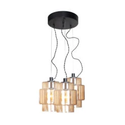 By Rydens By Rydéns Ebbot Suspension, à Trois Lampes, Ambrée -Paulmann || Hera Soldes 1563229 3