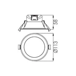 Lampe Encastrable LED Acrux 90 Blanche, Ø 11,3 cm -Paulmann || Hera Soldes 2500680 5