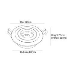 Spot Alu Encastré Orientable, Alu Mat -Paulmann || Hera Soldes 2501071 2