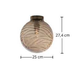 Plafonnier Nereide, Verre Bronze -Paulmann || Hera Soldes 3009013 2