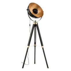 EGLO Lampadaire Covaleda Avec Support Trépied Noir/doré 14 EGLO Lampadaire Covaleda Avec Support Trépied Noir/doré -Paulmann || Hera Soldes 3032277 3