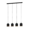 EGLO Suspension Esteperra, Noire/dorée à 4 Lampes -Paulmann || Hera Soldes 3032827