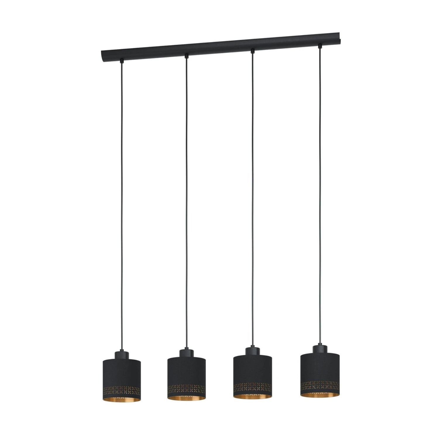 EGLO Suspension Esteperra, Noire/dorée à 4 Lampes 3 EGLO Suspension Esteperra, Noire/dorée à 4 Lampes