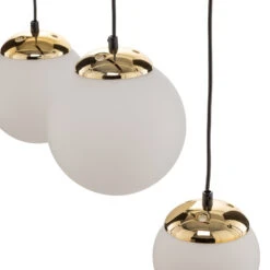 Suspension Sparta Opale Noir Doré, 3 L, Linéaire -Paulmann || Hera Soldes 3076040 5