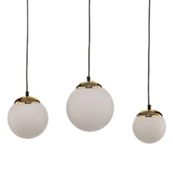 Suspension Sparta Opale Noir Doré, 3 L, Linéaire -Paulmann || Hera Soldes 3076040 6