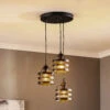 Suspension Lars Avec Anneaux Noirs, 3 Lampes 2 Suspension Lars Avec Anneaux Noirs, 3 Lampes -Paulmann || Hera Soldes 3076063