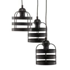 Suspension Lars Avec Anneaux Noirs, 3 Lampes -Paulmann || Hera Soldes 3076063 5