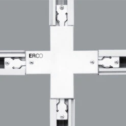 ERCO Raccord En X Pour Rail Triphasé, Blanc