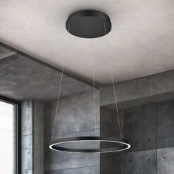 Suspension LED Lisa-60, CCT, Dimmable, Noir Mat